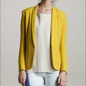 Yellow silk rag and bone blazer